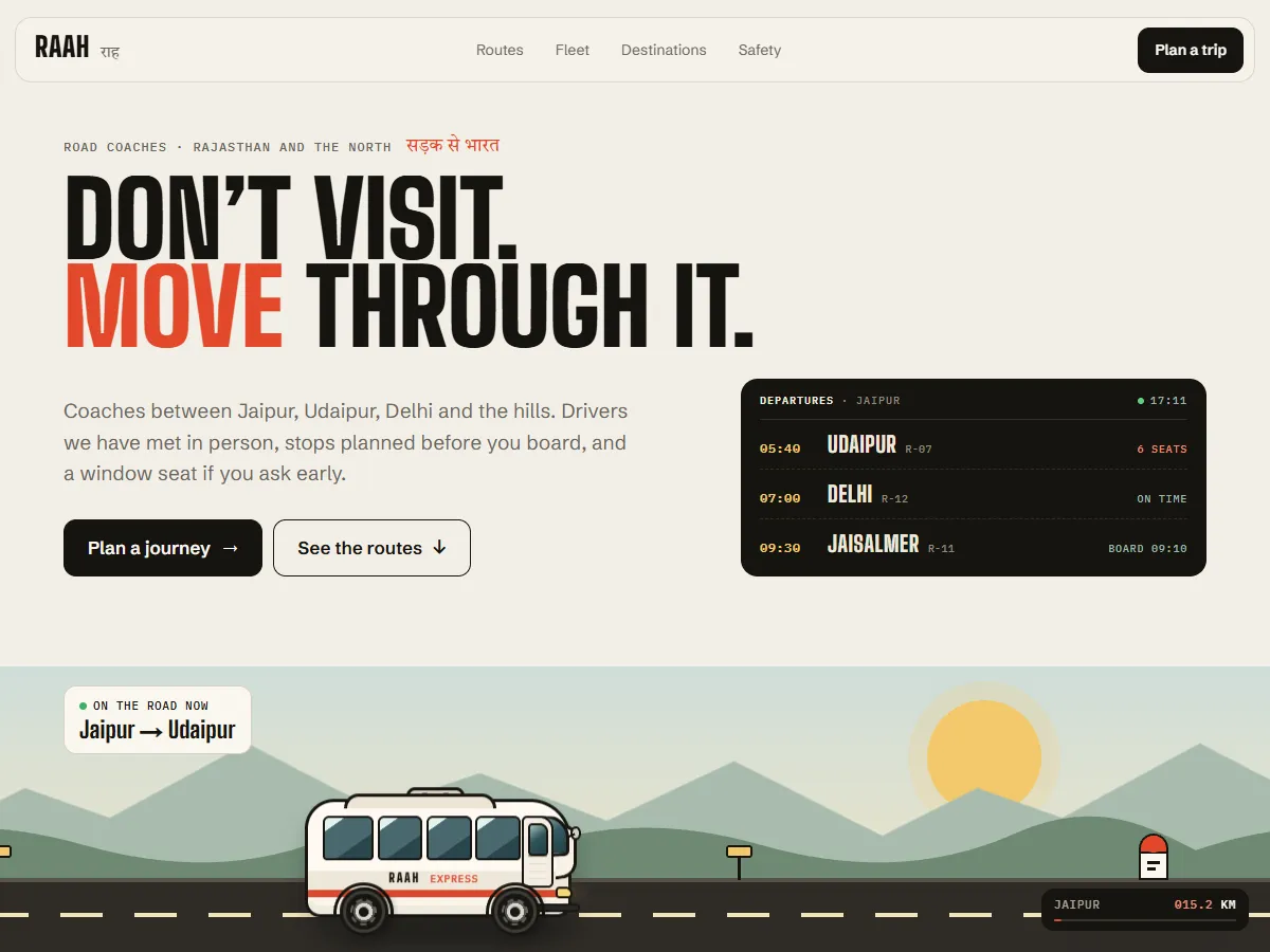 RAAH: Travel_&_Hospitality project by SoulPlex Studios