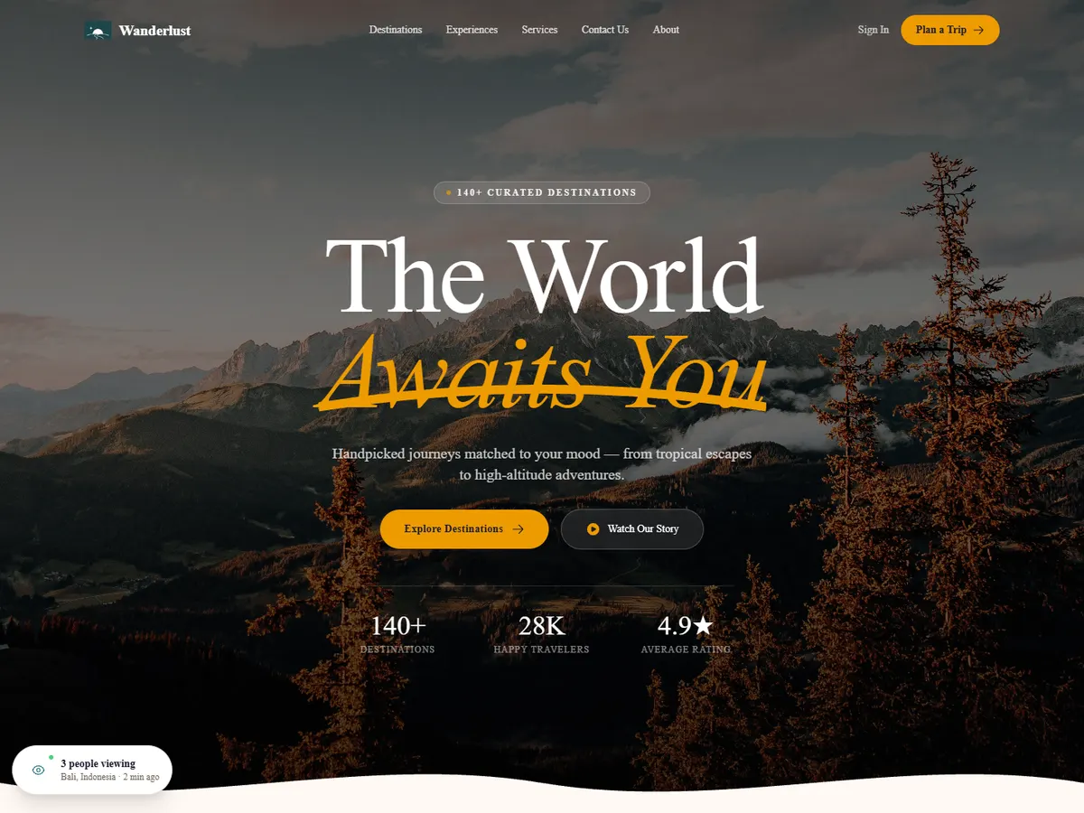 Wanderlust: Travel_&_Hospitality project by SoulPlex Studios